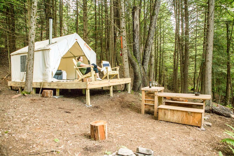 RU Tentrr Signature Site Hemlock Ridge, Tented Cabins, Bethel