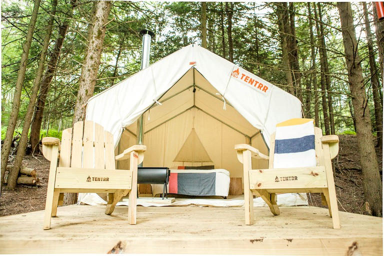 RU Tentrr Signature Site Hemlock Ridge, Tented Cabins, Bethel