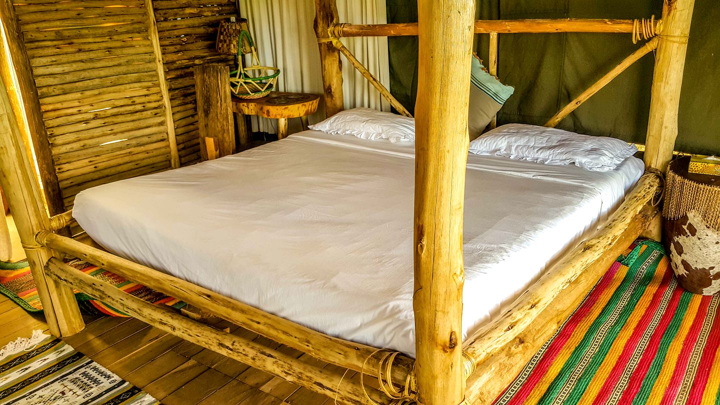 Tented Cabins Overlooking Source of Nile River in Uganda