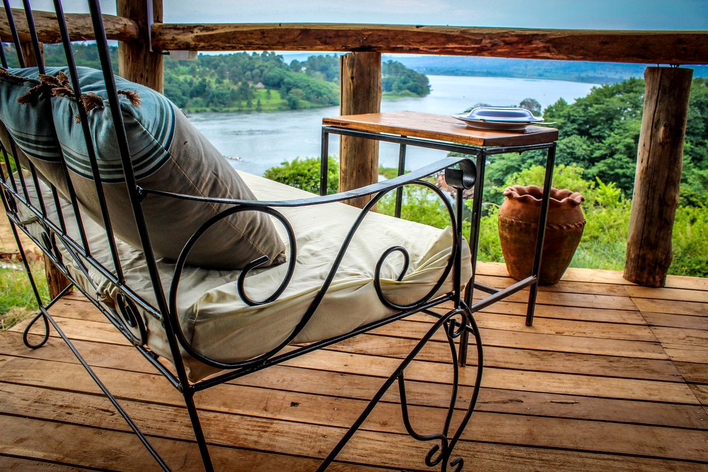 Tented Cabins Overlooking Source of Nile River in Uganda