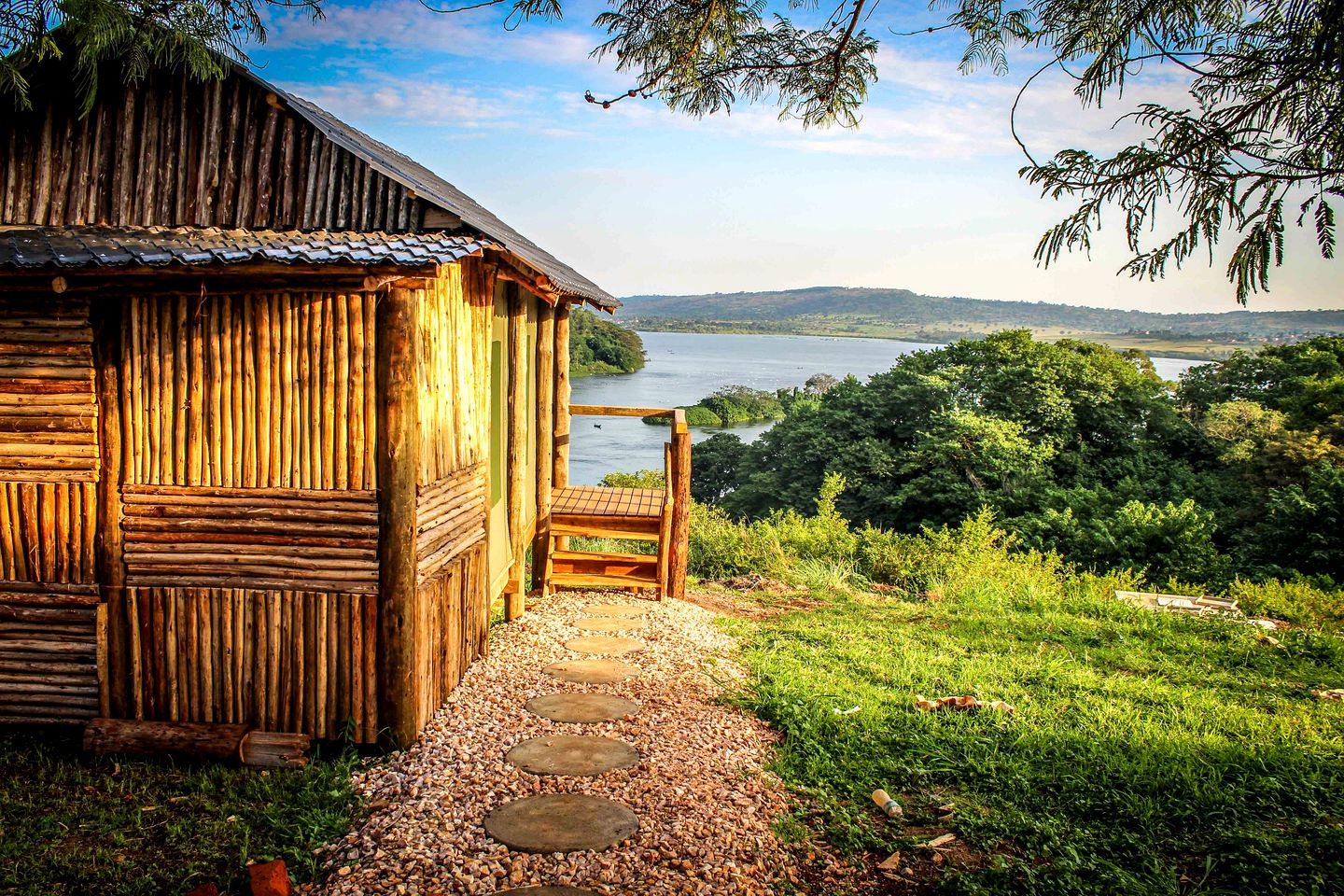 Tented Cabins Overlooking Source of Nile River in Uganda