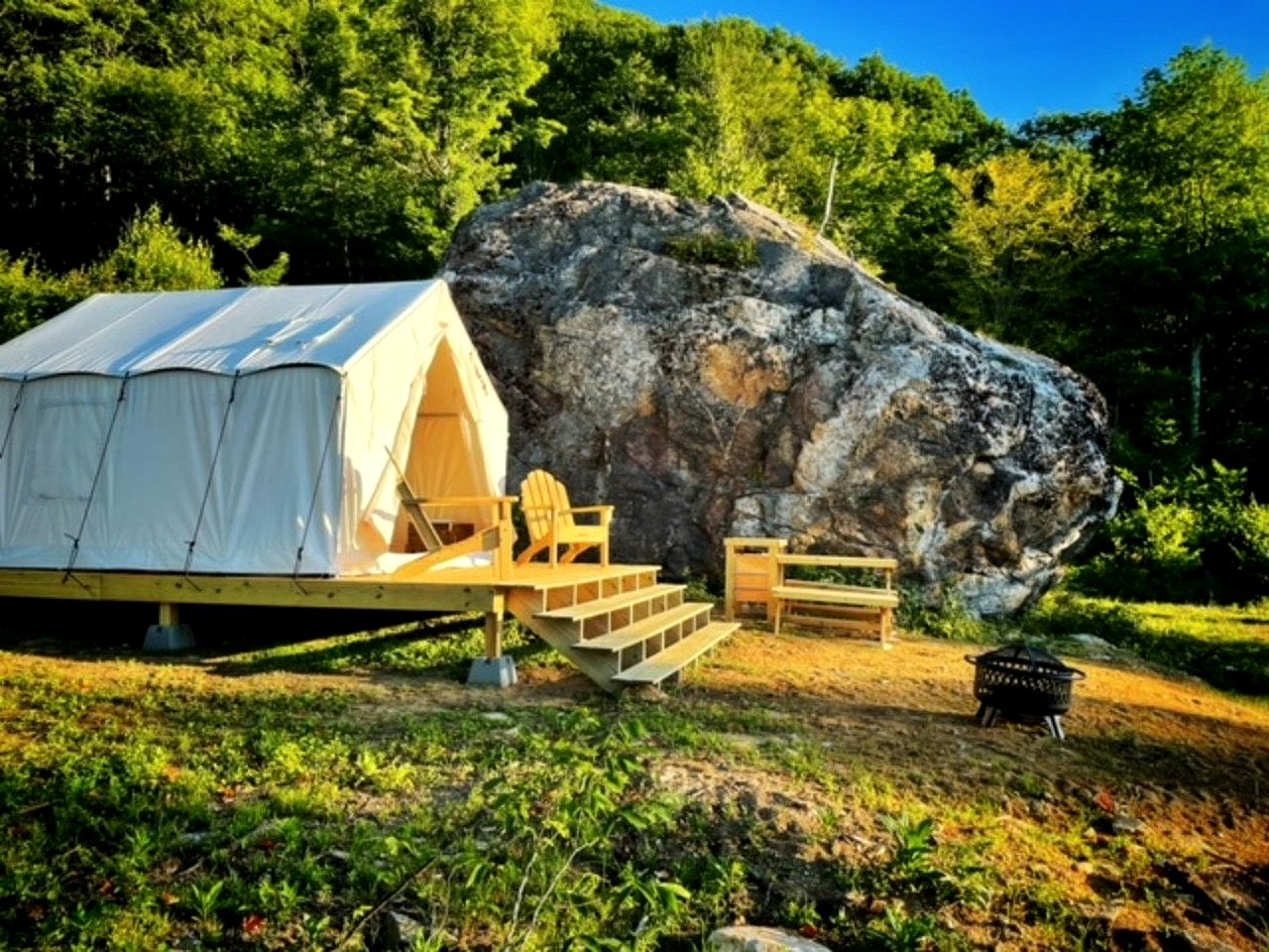 Unique Glamping Site in the Western Foothills of Maine
