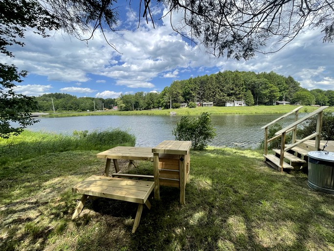 RU Tentrr Signature Site G2 Lakeside Lounge, Tented Cabins, Lake