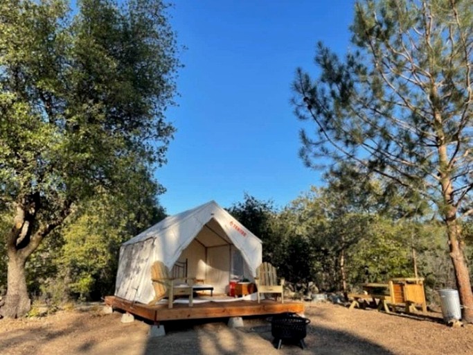 Serene Glamping Site Along the Sacramento River in Redding, CA