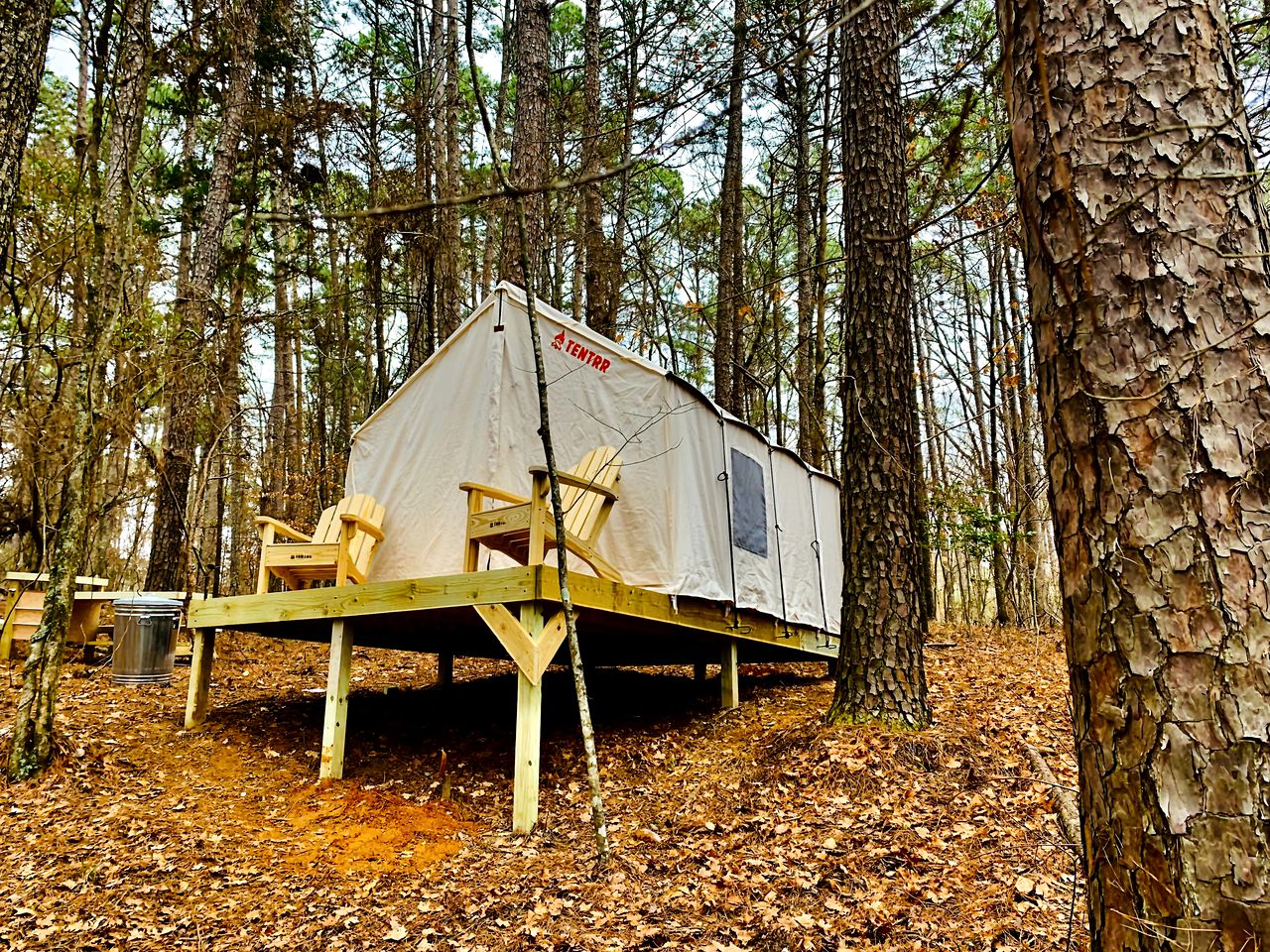 Kayak Accessible Glamping Site at Lake Claiborne State Park in Homer