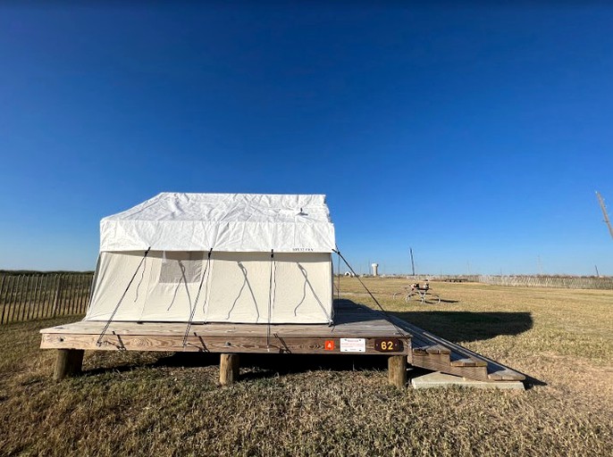 RU Tentrr State Park Site Texas Galveston Island Beachside A