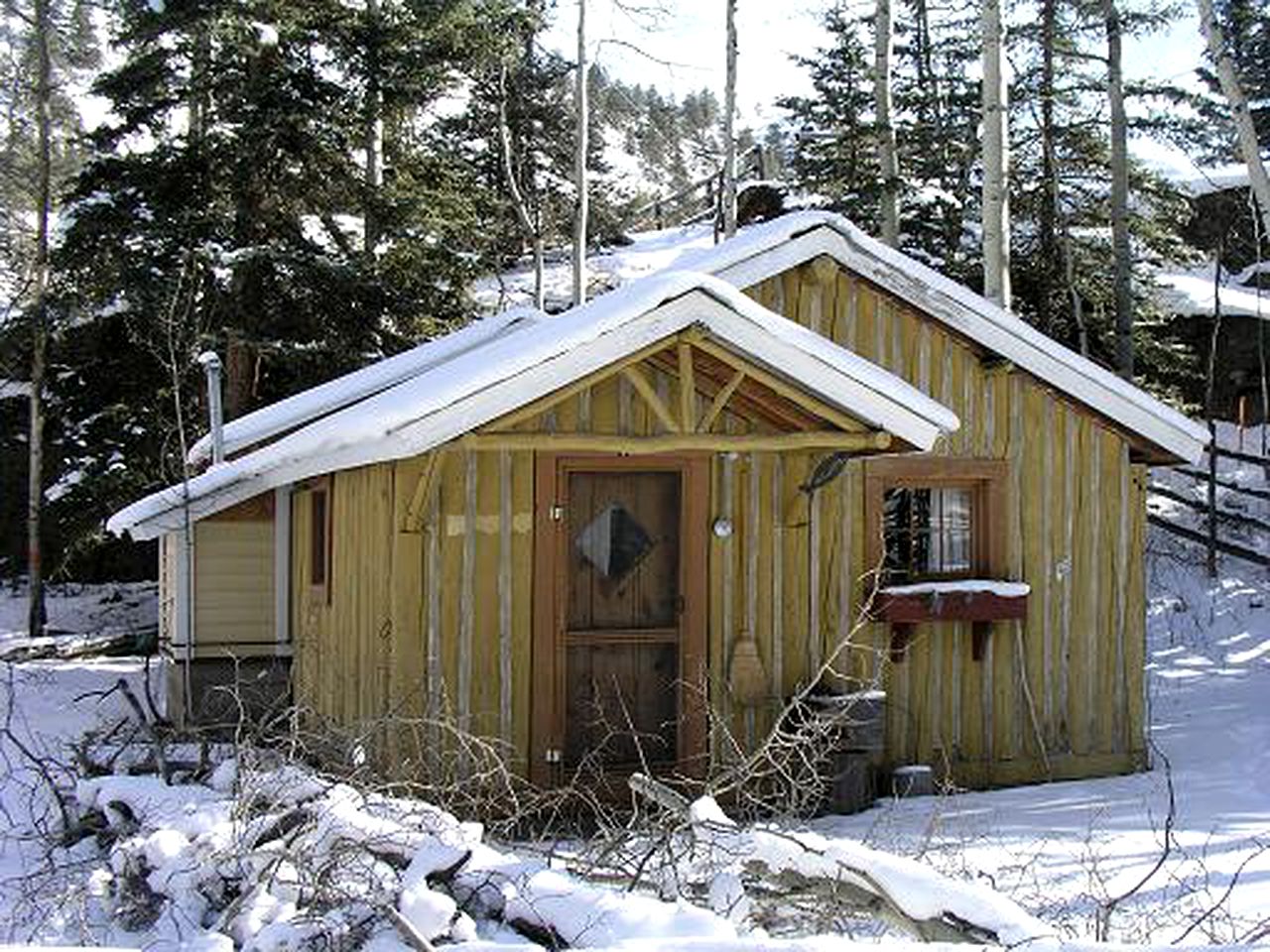 Comfortable Two-Bedroom Log Cabin Rental near Powderhorn, Colorado