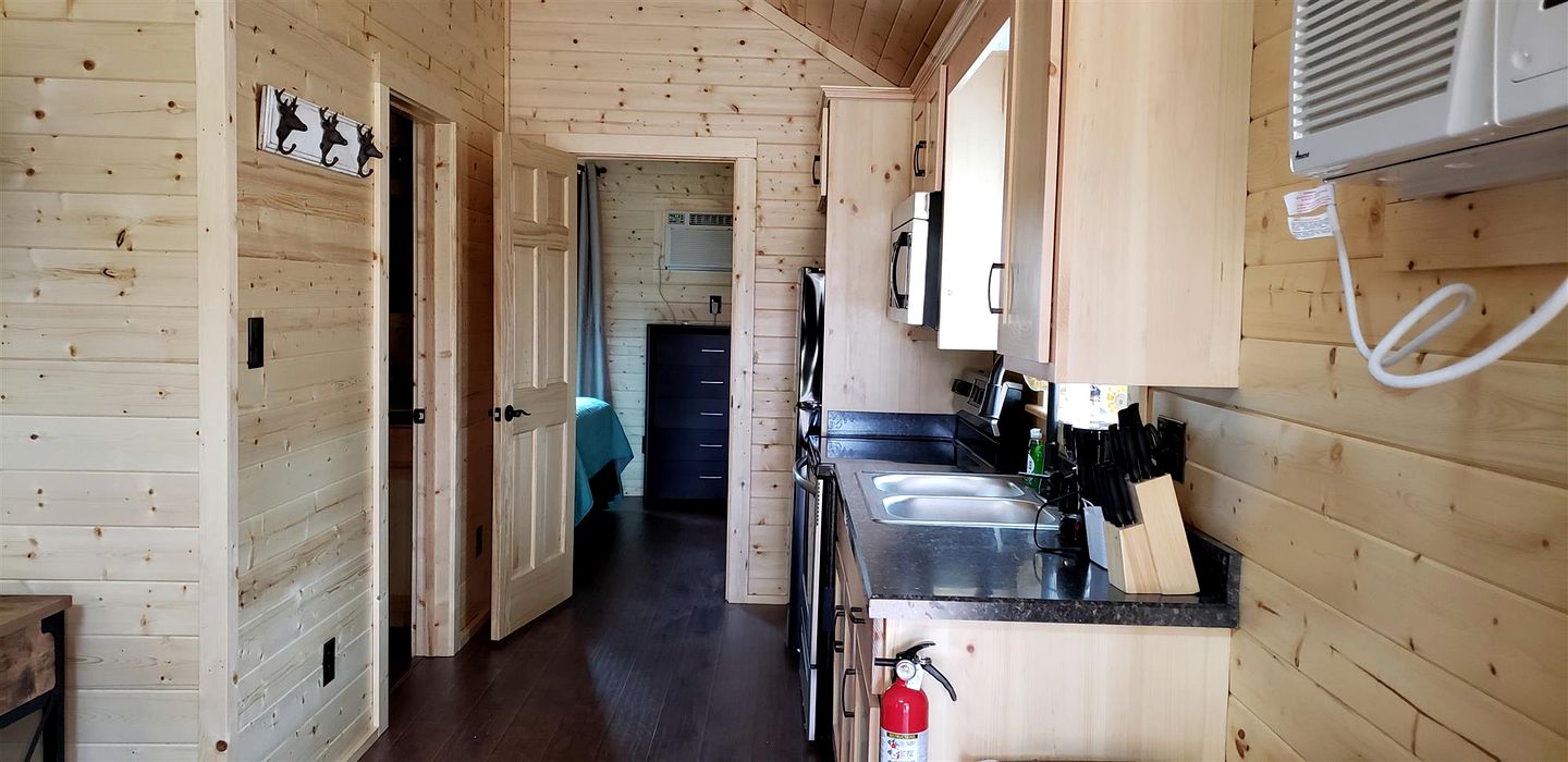 Texas State Glamping in this Charming Cabin Rental for Six in Pipe Creek