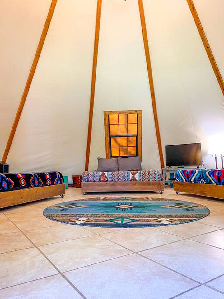 Texas Tipi Rental near Geronimo Creek, for Unforgettable Family Escapes to Nature