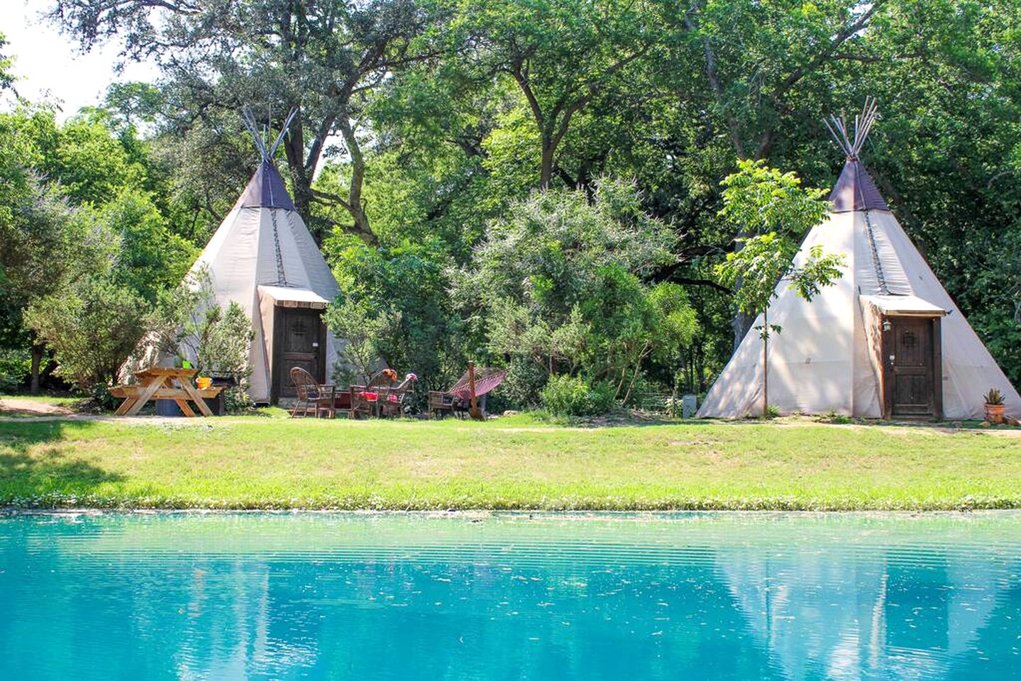 Texas Tipi Rental near Geronimo Creek, for Unforgettable Family Escapes to Nature