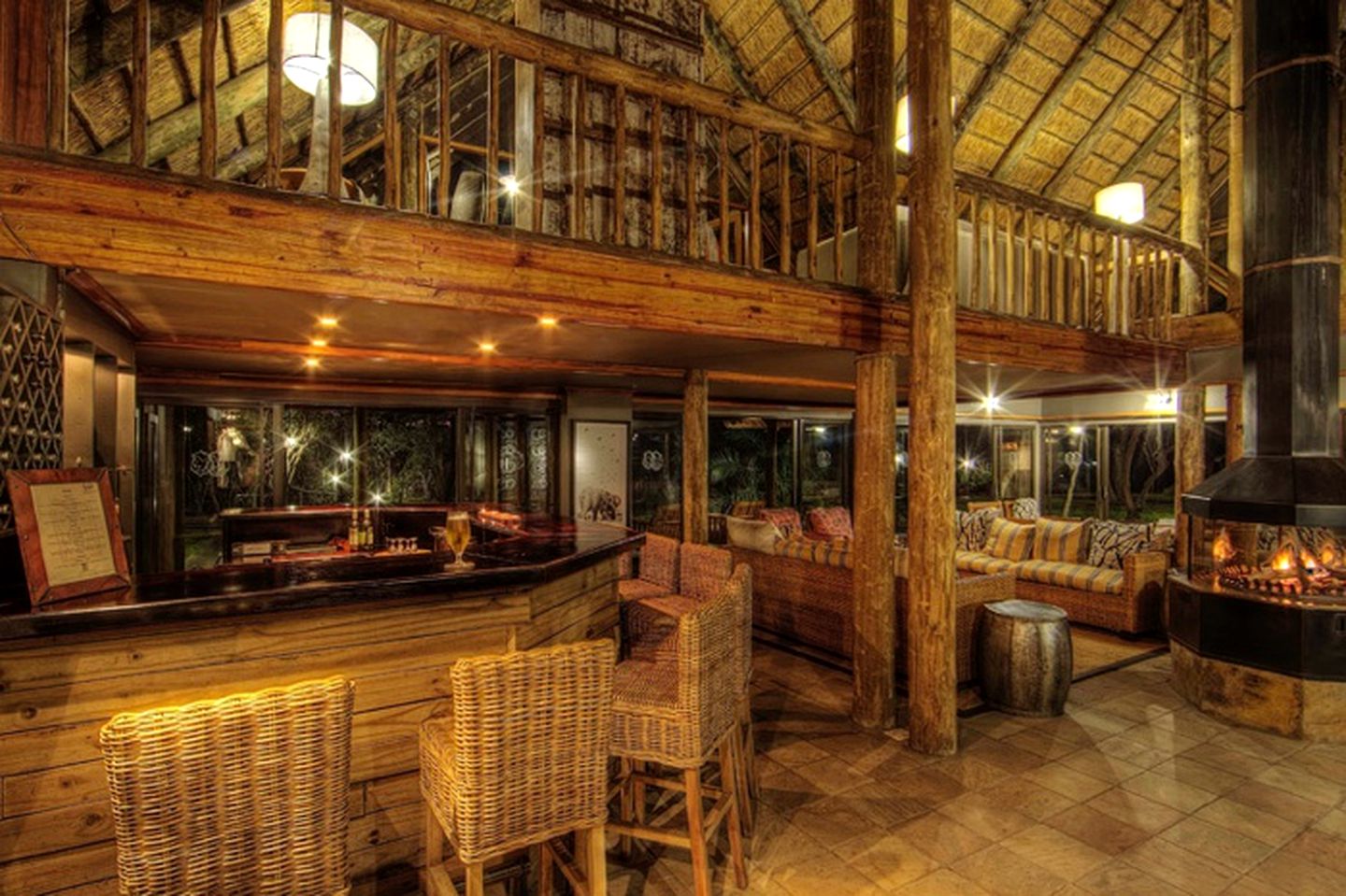 Thatched Cabins along the Savute Chanel in Botswana