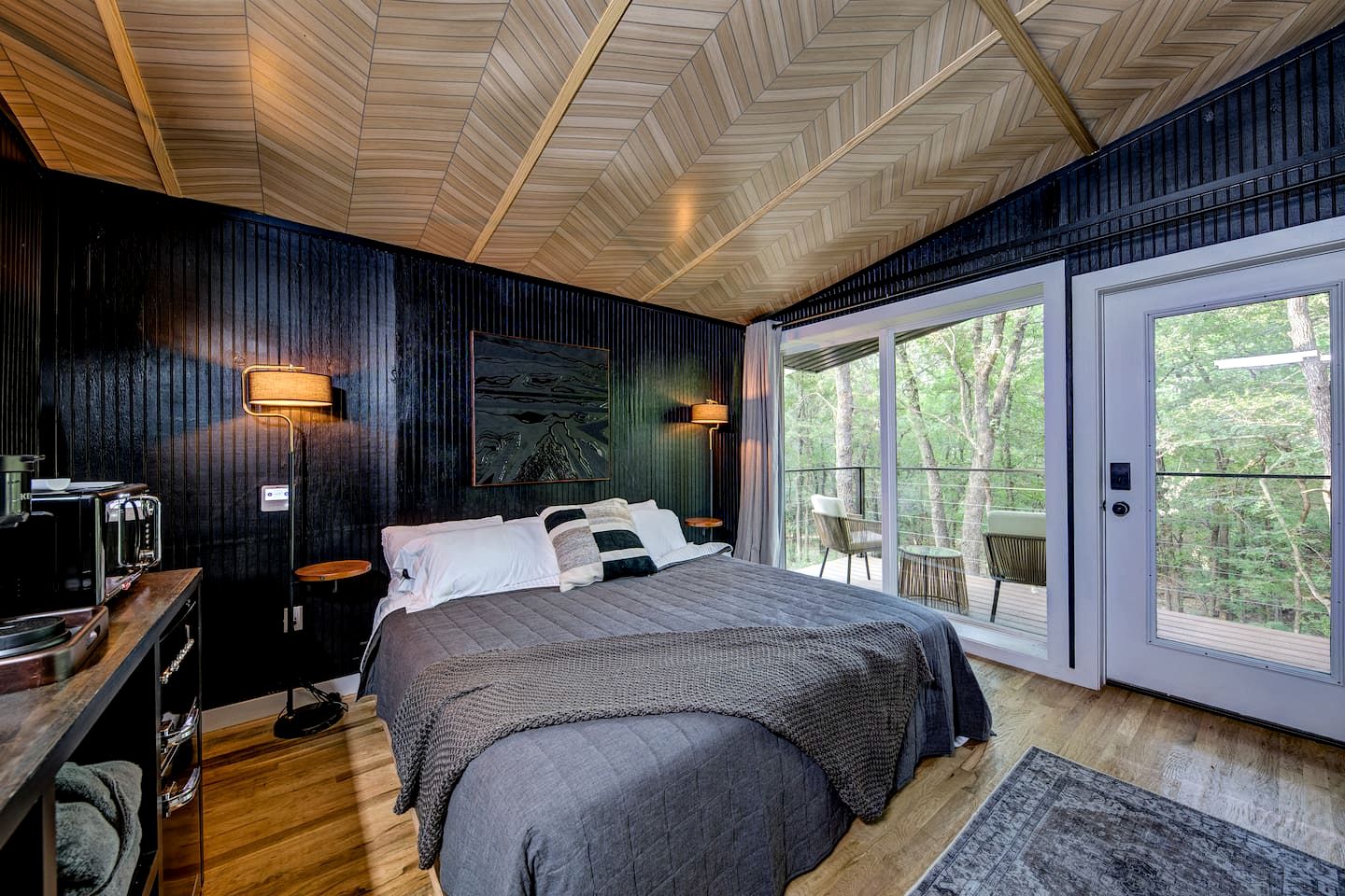 Enchanted Woodland Cabins by the Mountain in Texas with Private Pond and Scenic Trails