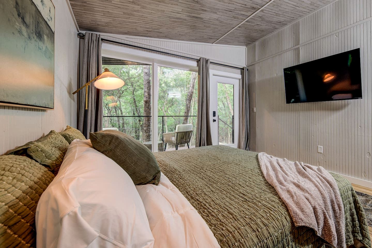 Enchanted Woodland Cabins by the Mountain in Texas with Private Pond and Scenic Trails