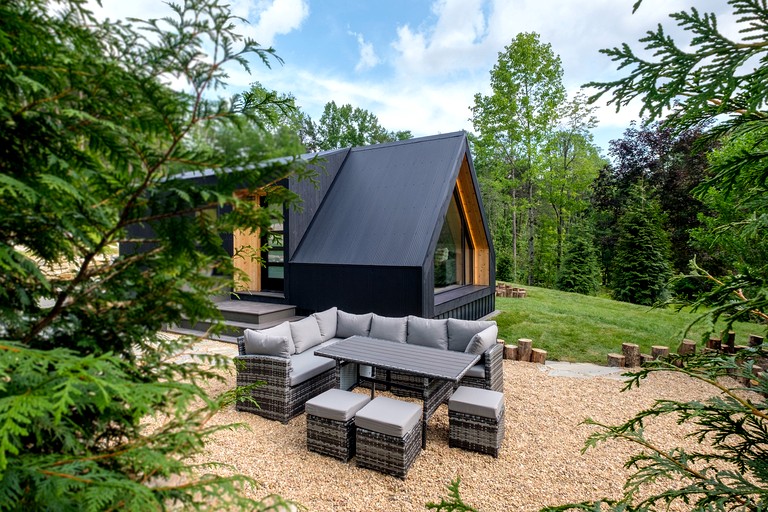 Luminous A-Frame Sanctuary near Pisgah National Forest in North Carolina
