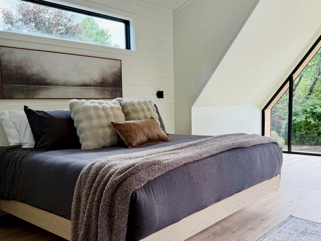Luminous A-Frame Sanctuary near Pisgah National Forest in North Carolina