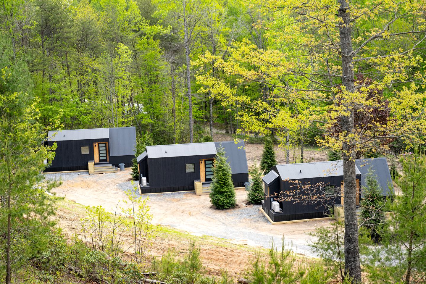 Luminous A-Frame Sanctuary near Pisgah National Forest in North Carolina
