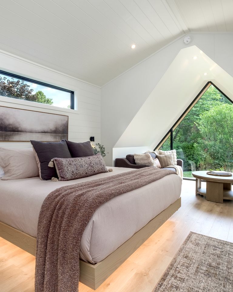 Luminous A-Frame Sanctuary near Pisgah National Forest in North Carolina
