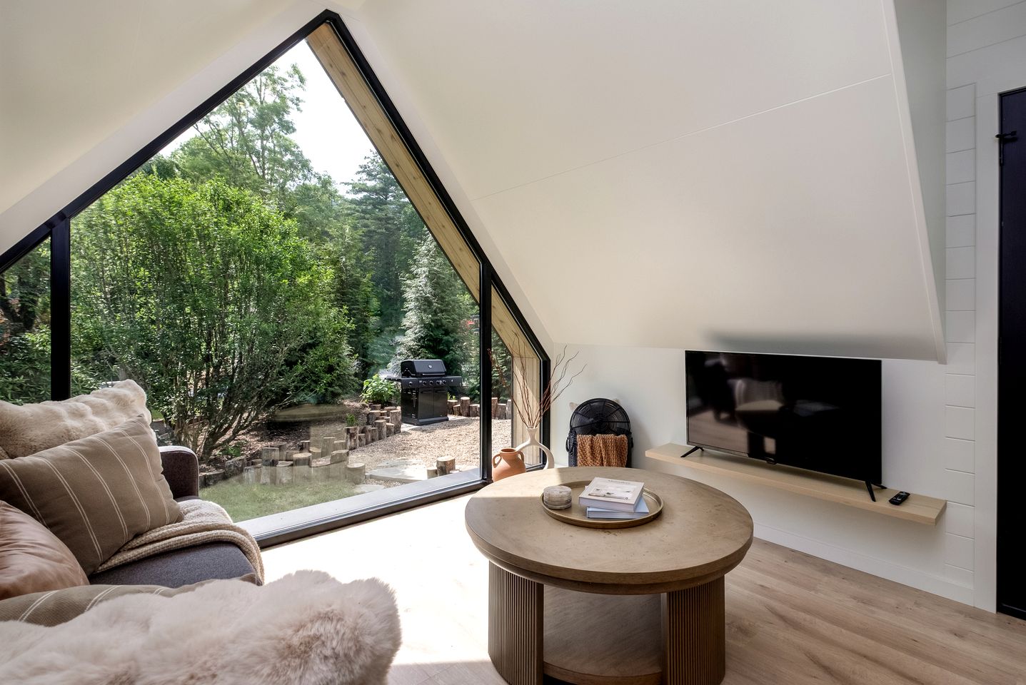 Luminous A-Frame Sanctuary near Pisgah National Forest in North Carolina
