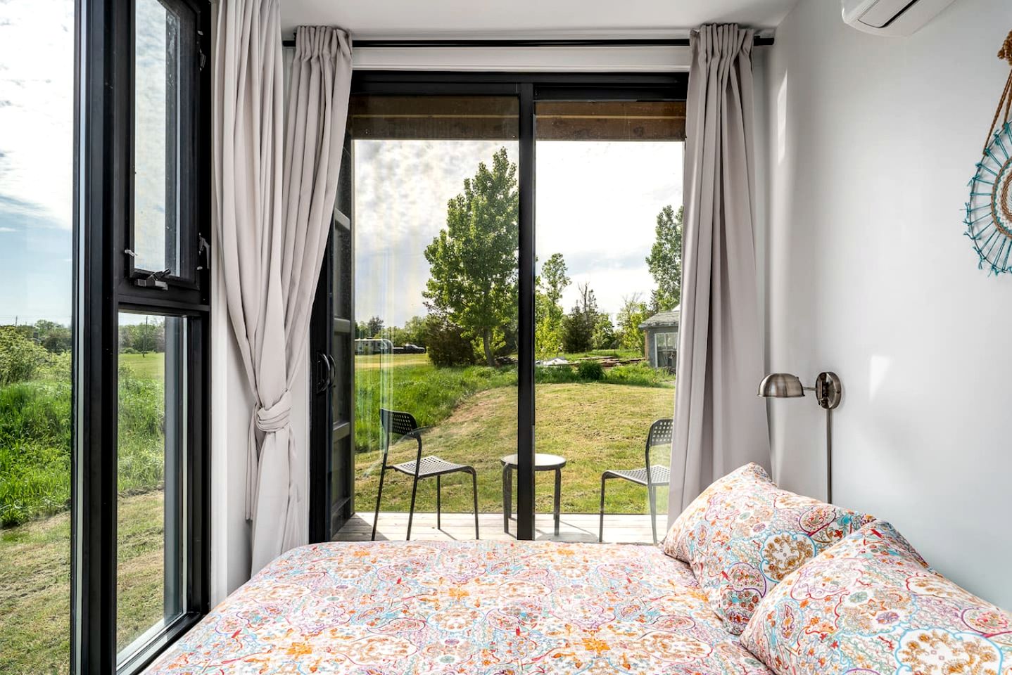 Stylish Shipping Container Retreat with Barn Lounge near Picton, Prince Edward County