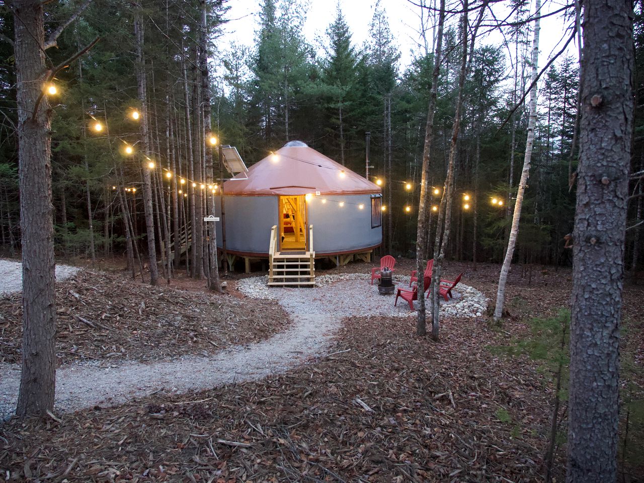 The Androscoggin at Chandler Brook Village, Yurts, Bethel, United