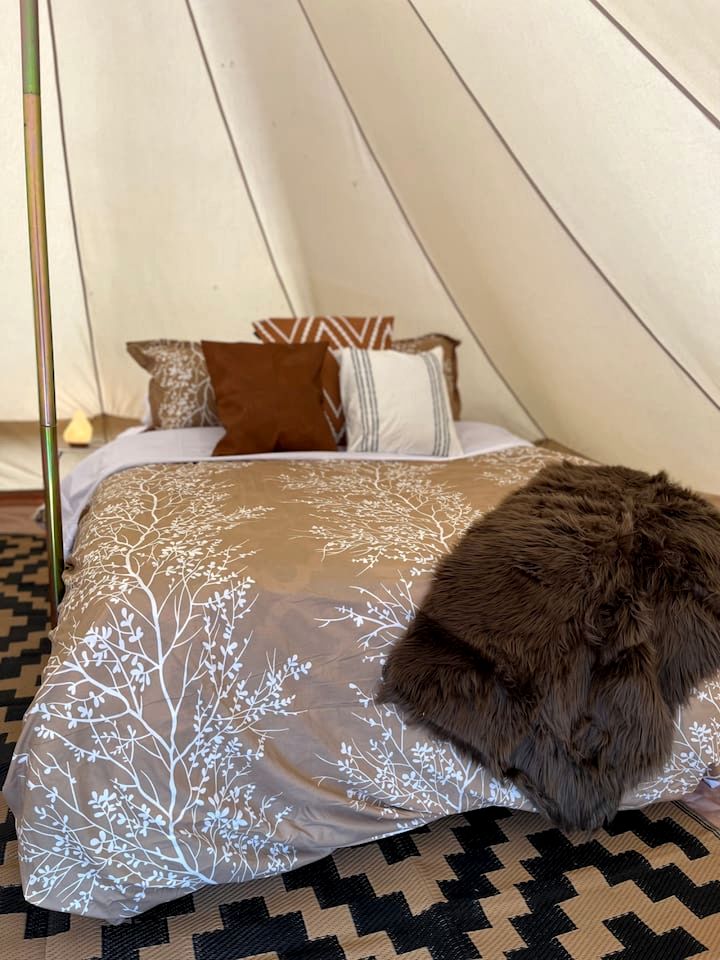 Boho Bell Tent Glamping in Swan Valley, Idaho near Jackson Hole