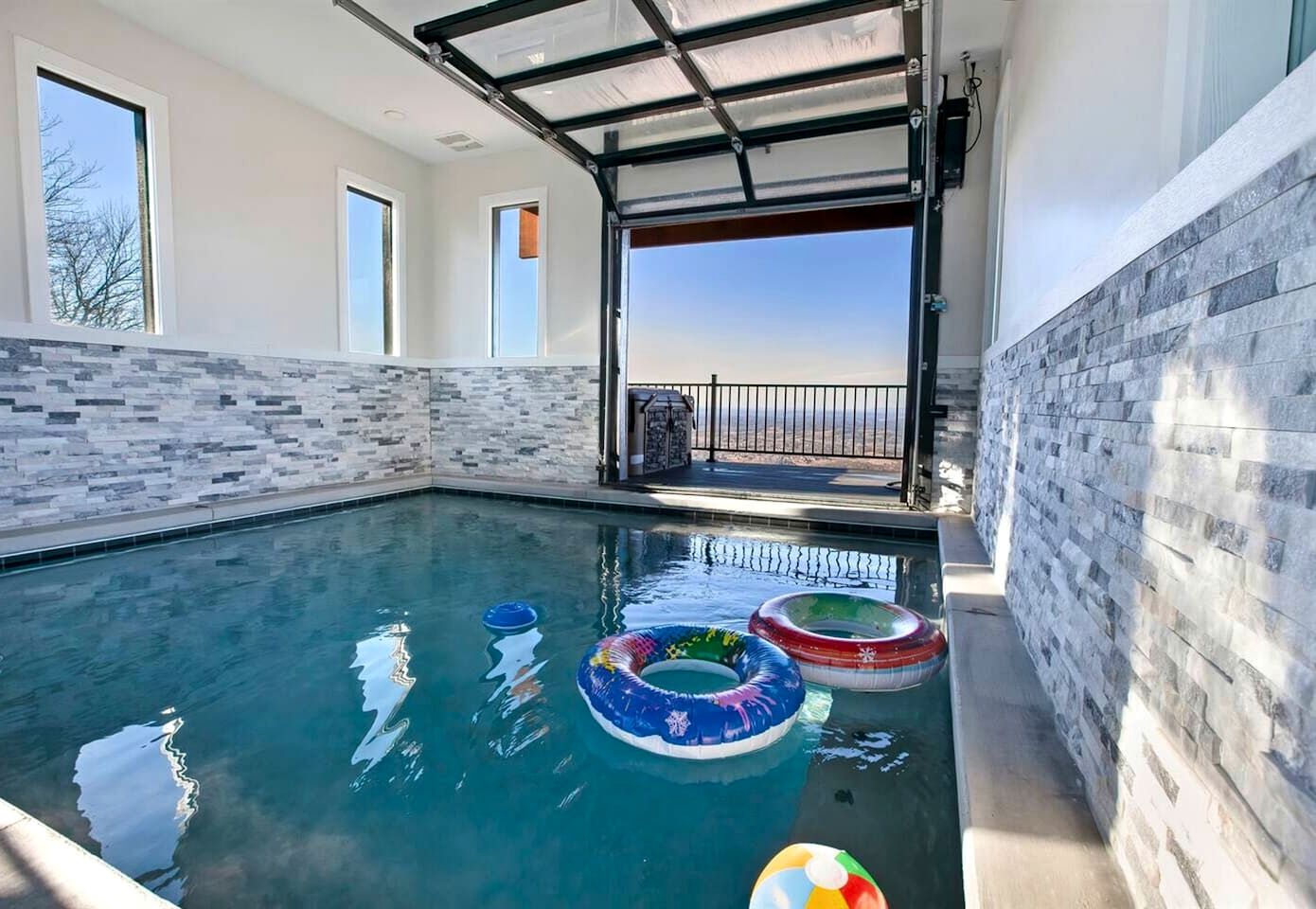 Luxurious Mountain Retreat with Heated Indoor Pool near Gatlinburg in Sevierville, Tennessee
