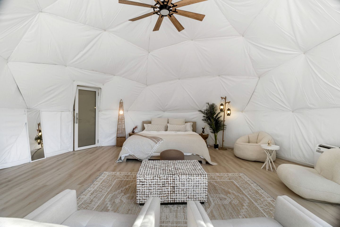 Spectacular Two Domes and Lofted Cabin Union with Breathtaking Deck and Indoors in Elgin, Texas