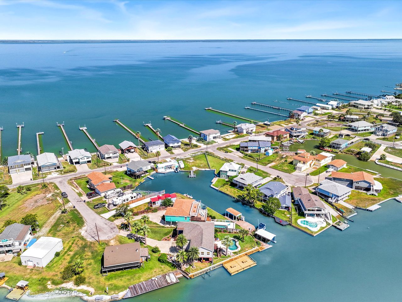Luxurious Waterfront Home with Pool, Cabana & Boat Slip near Fishing in Rockport, Texas