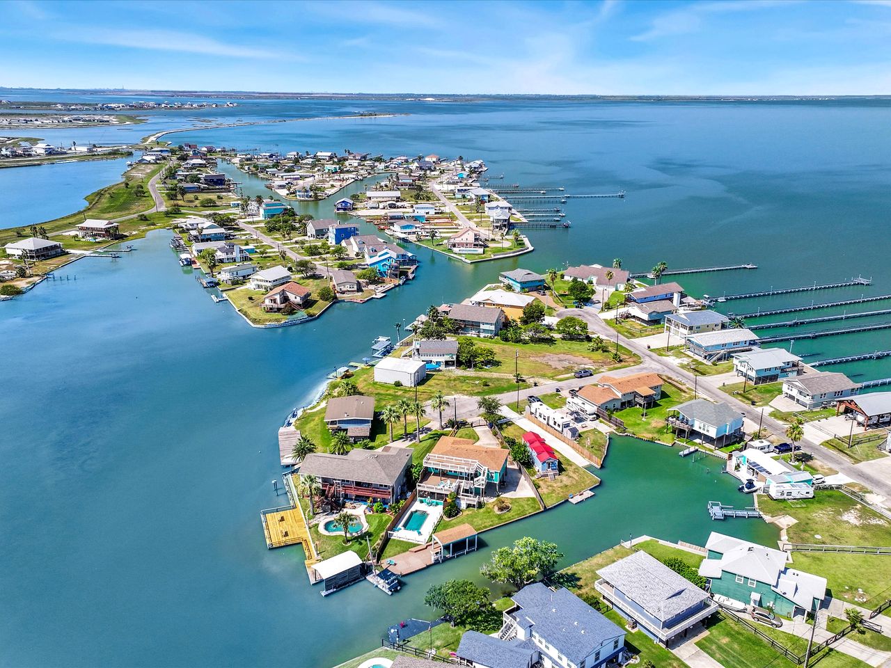Luxurious Waterfront Home with Pool, Cabana & Boat Slip near Fishing in Rockport, Texas