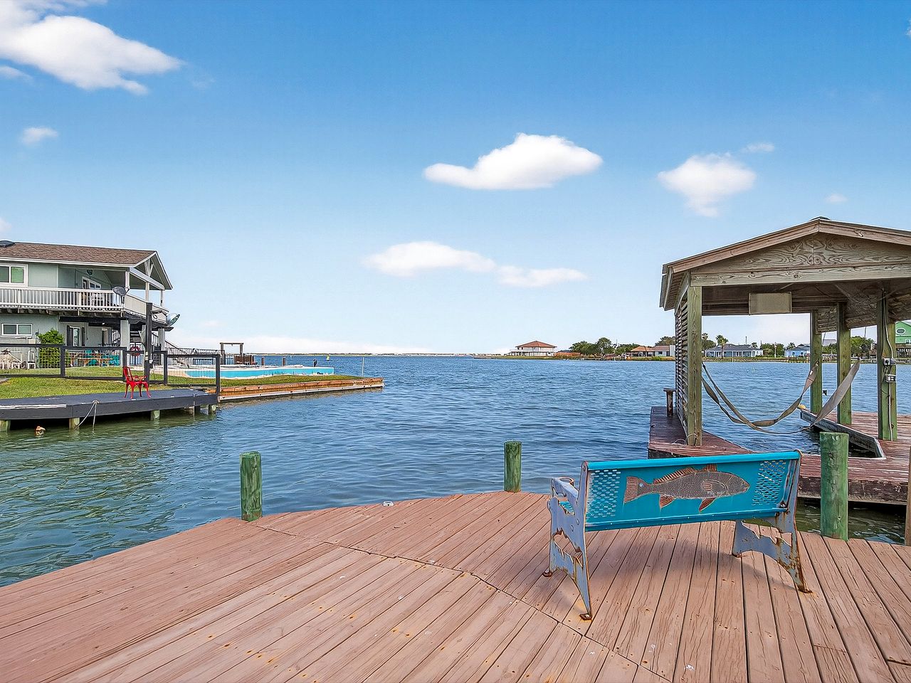 Luxurious Waterfront Home with Pool, Cabana & Boat Slip near Fishing in Rockport, Texas