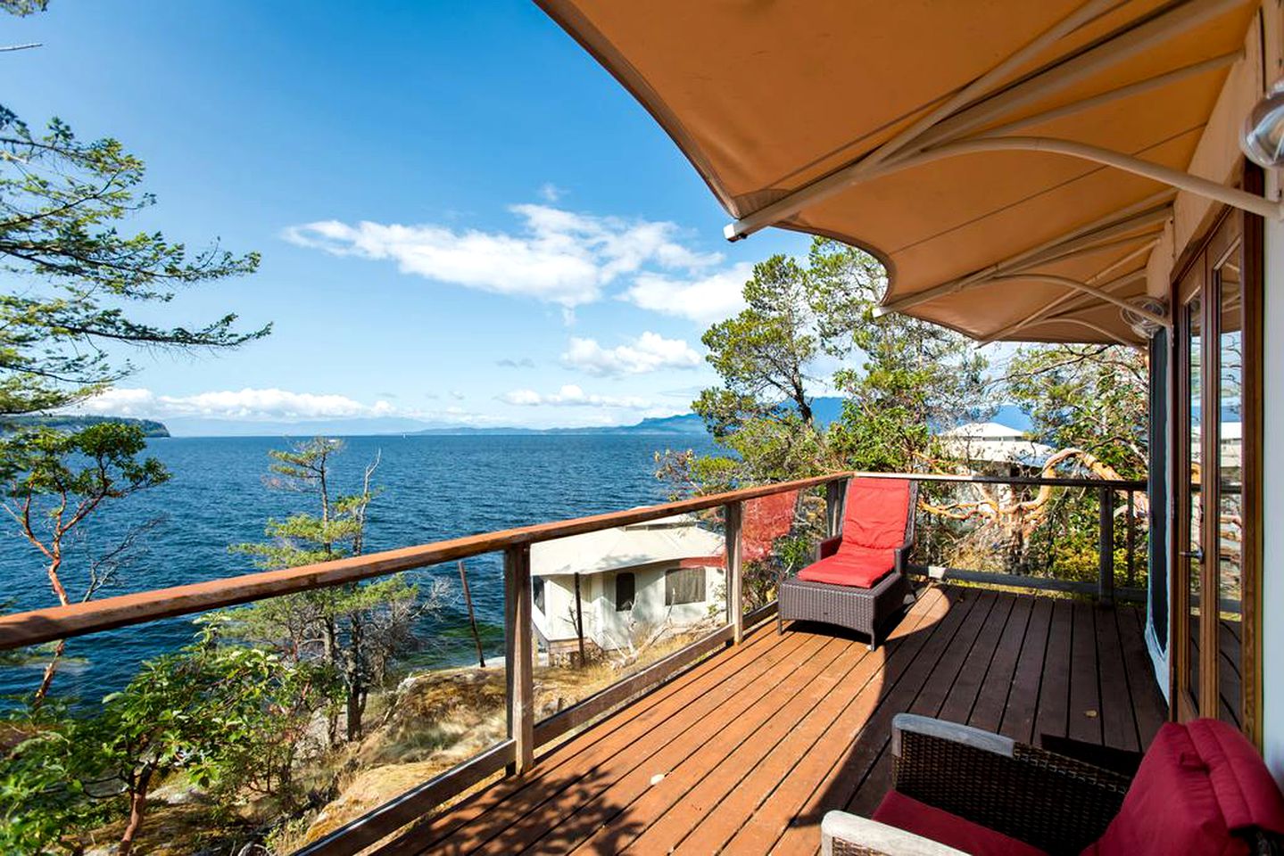 Stunning Tented Cabin with Ocean Views in Secret Cove, British Columbia