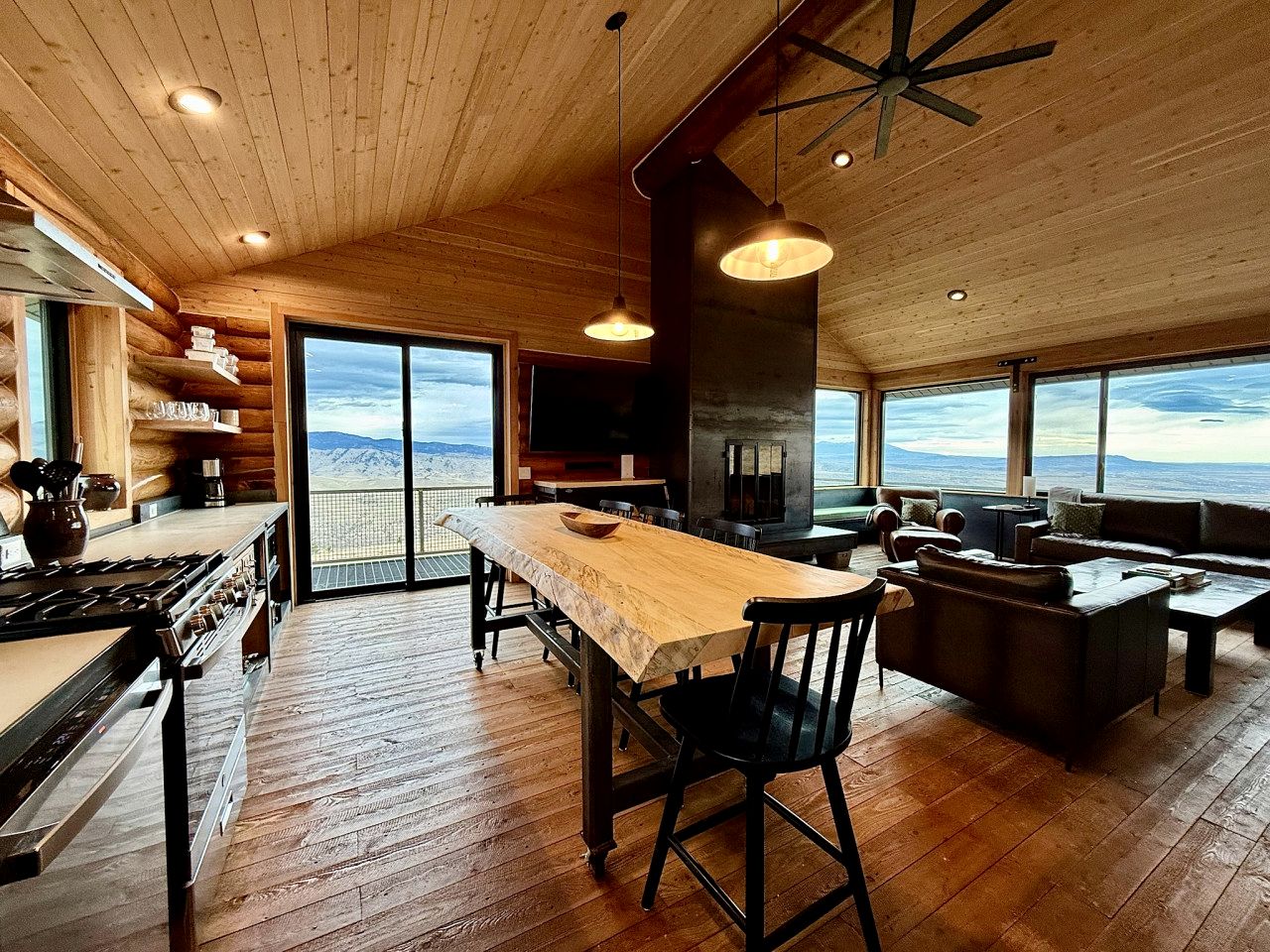 Rustic Mountain Cabin Retreat with Wrap-Around Porch & Scenic Views Near Livingston, Montana