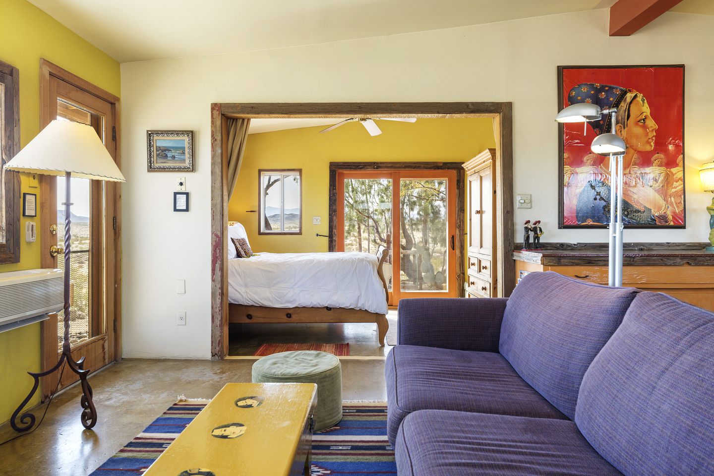 Colorful and Original Cabin with Hot Tub Ideal for Enjoying Joshua Tree, CA