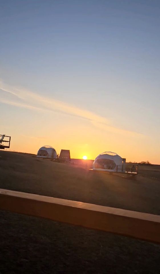 Cozy Geodesic Glamping Dome on a Canadian Ranch with Horses, Perfect for a Weekend of Wellness