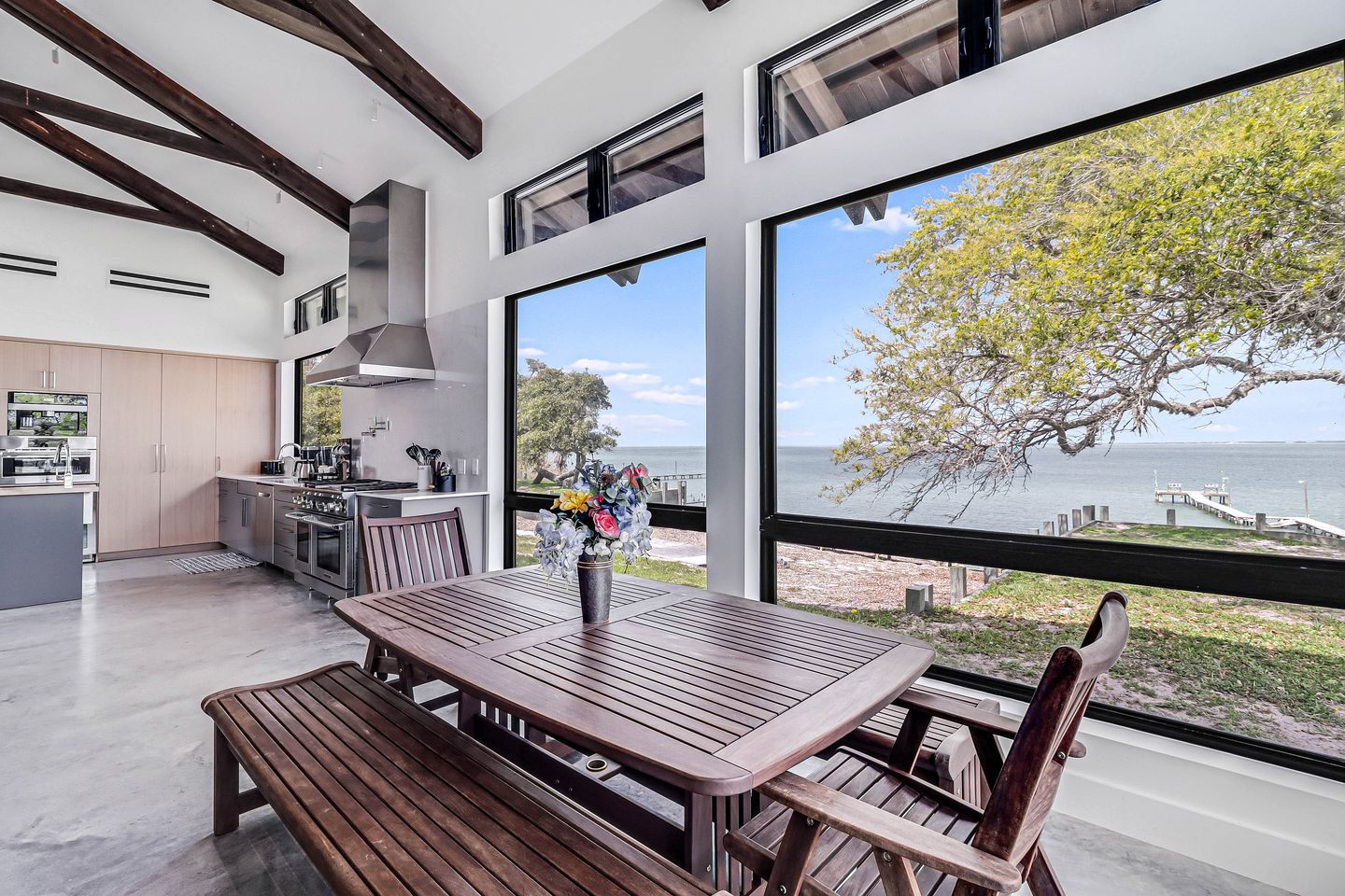 Stylish Waterfront Vacation Rental with Boat Dock and Golf Course in Rockport, Texas