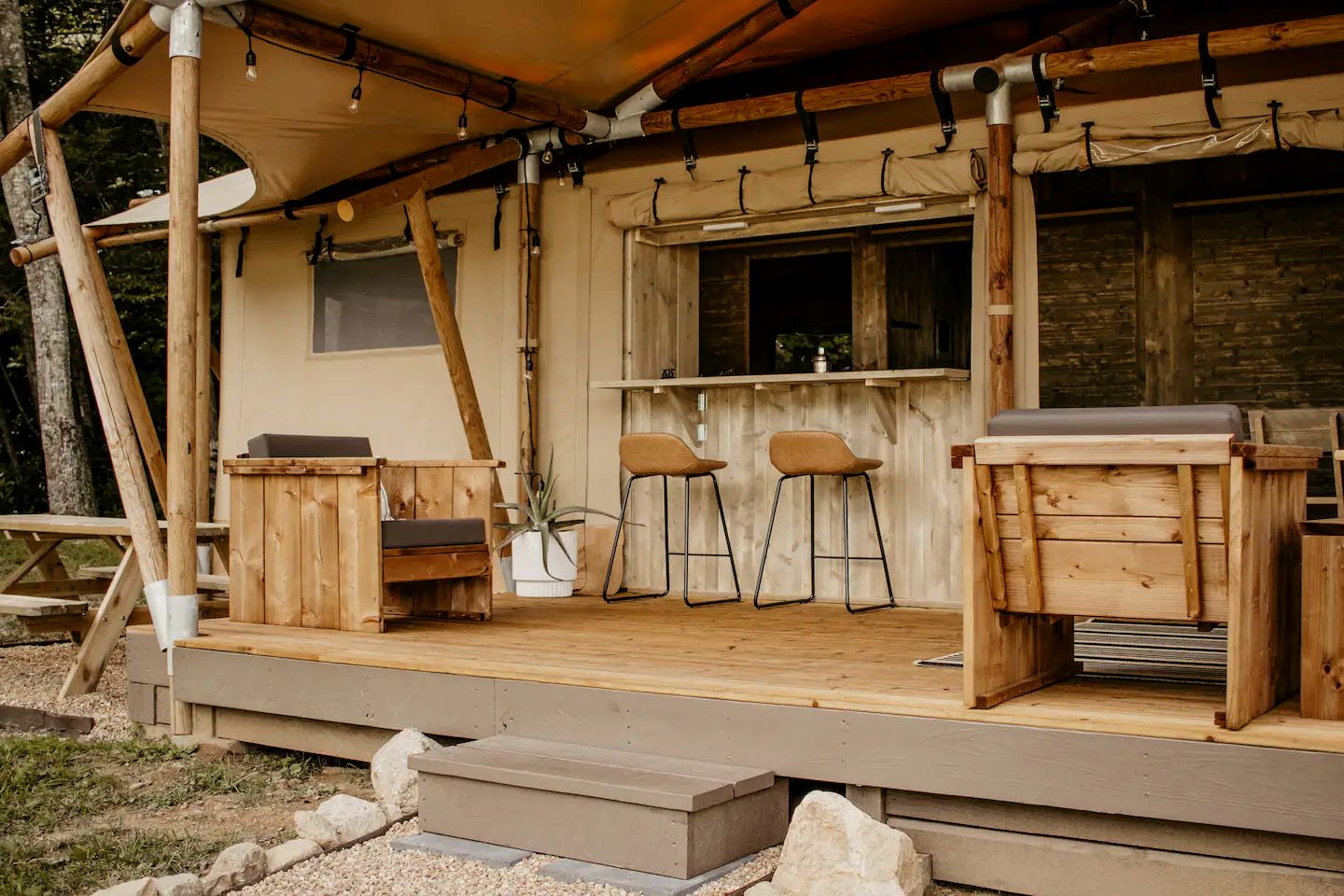 Incredible Safari Tent Perfect for Family Getaways in Erwin, Tennessee