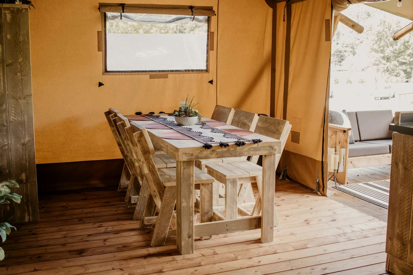 Incredible Safari Tent Perfect for Family Getaways in Erwin, Tennessee