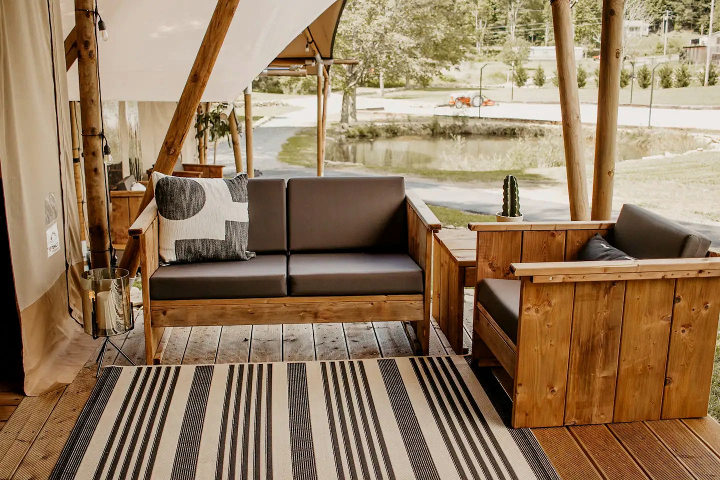 Incredible Safari Tent Perfect for Family Getaways in Erwin, Tennessee