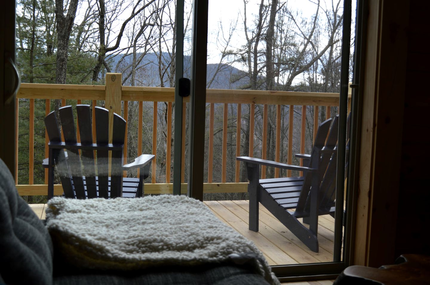 Luxury Log Cabin with Mountain and Forest Views near Asheville, North Carolina