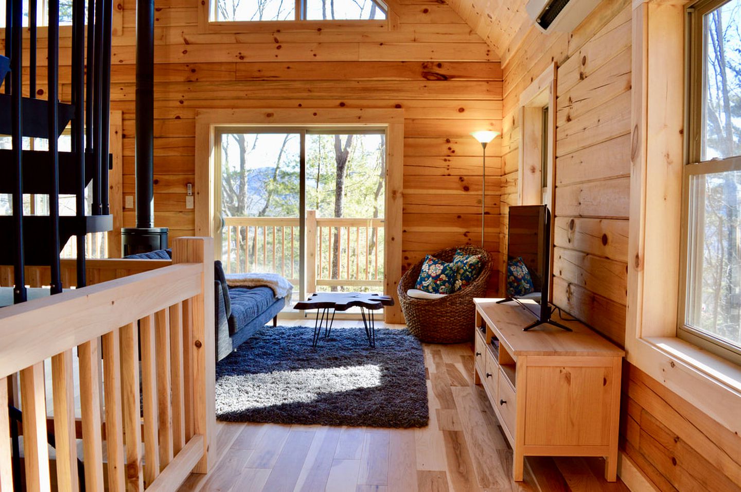 Luxury Log Cabin with Mountain and Forest Views near Asheville, North Carolina