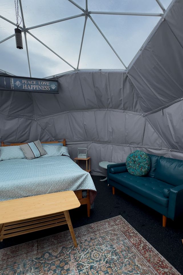 Peaceful Dome on the Plains of Alberta, Perfect for a Serene Weekend to Reconnect with Nature