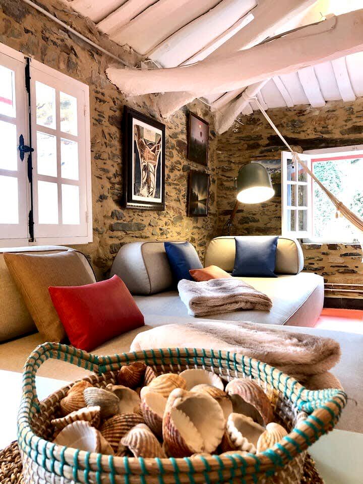 Beachfront House with Private Beach Entrance, Garden and Beautiful Views in Lugo, Galicia
