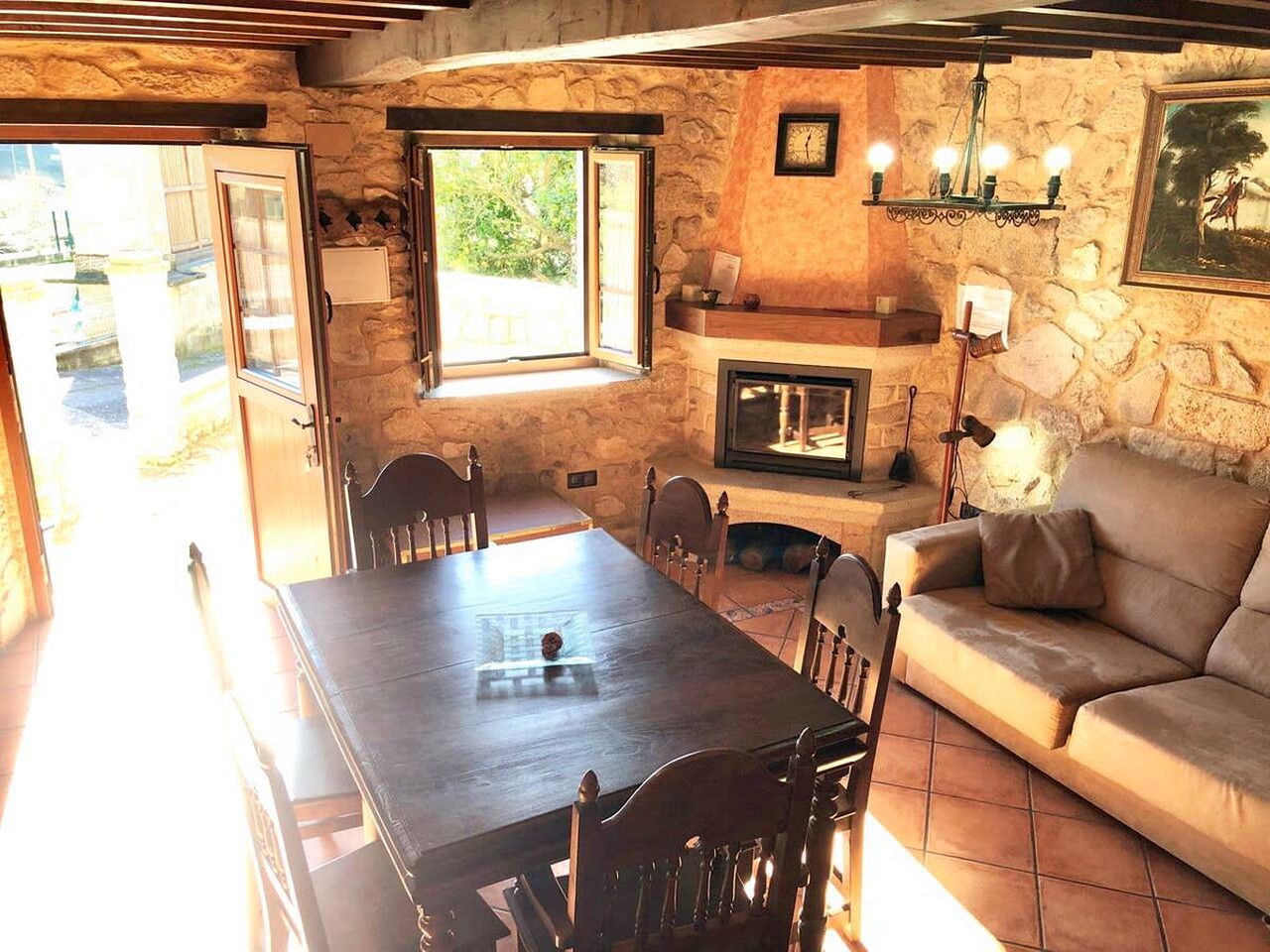 Rustic Vacation Rental with Beautiful Landscape, Garden and Barbecue in Viveiro, Galicia