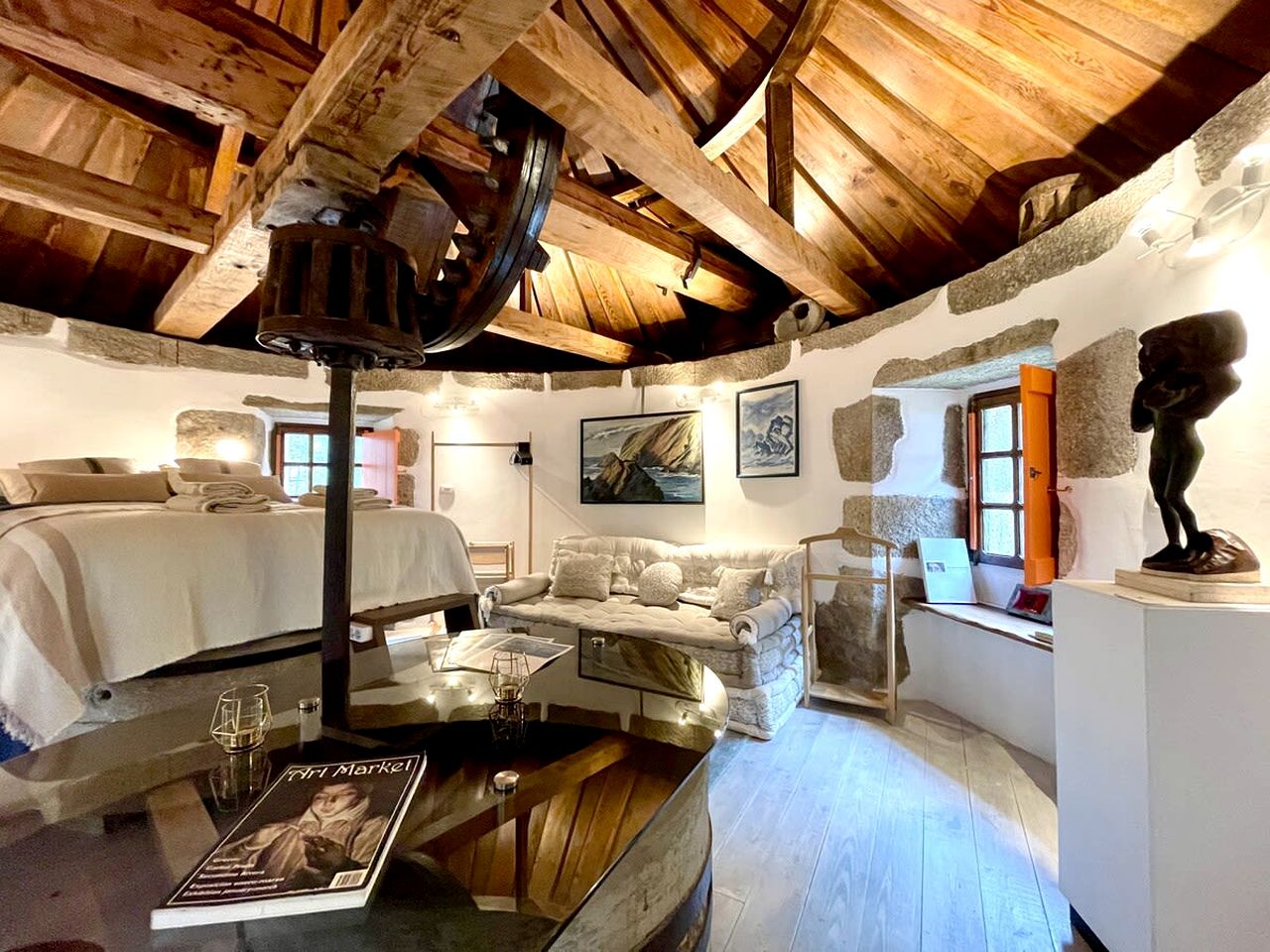 Unique Intimate Glamping Experience in a Windmill Perfect for a Couple Getaway in O Barqueiro, Galicia