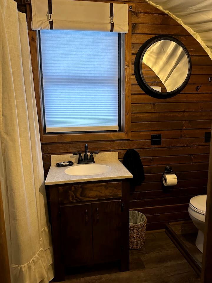 Elegant, Vintage Conestoga Covered Wagon Getaway in Denver, Pennsylvania