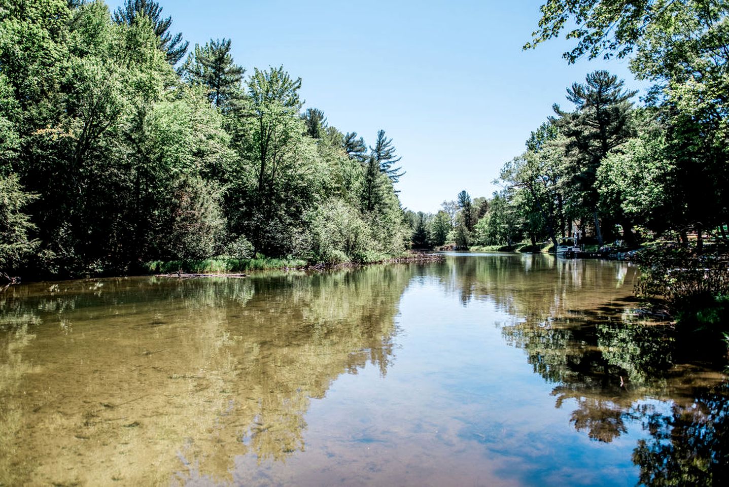 Fantastic Cottage with Fire Pit and River Access in Bellaire, Michigan