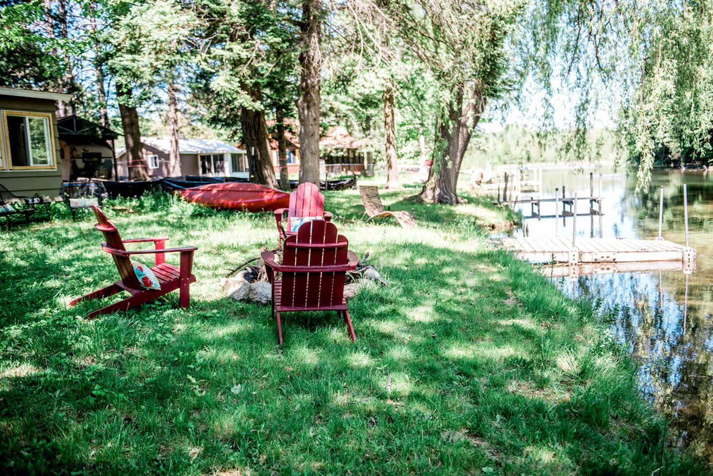 Fantastic Cottage with Fire Pit and River Access in Bellaire, Michigan