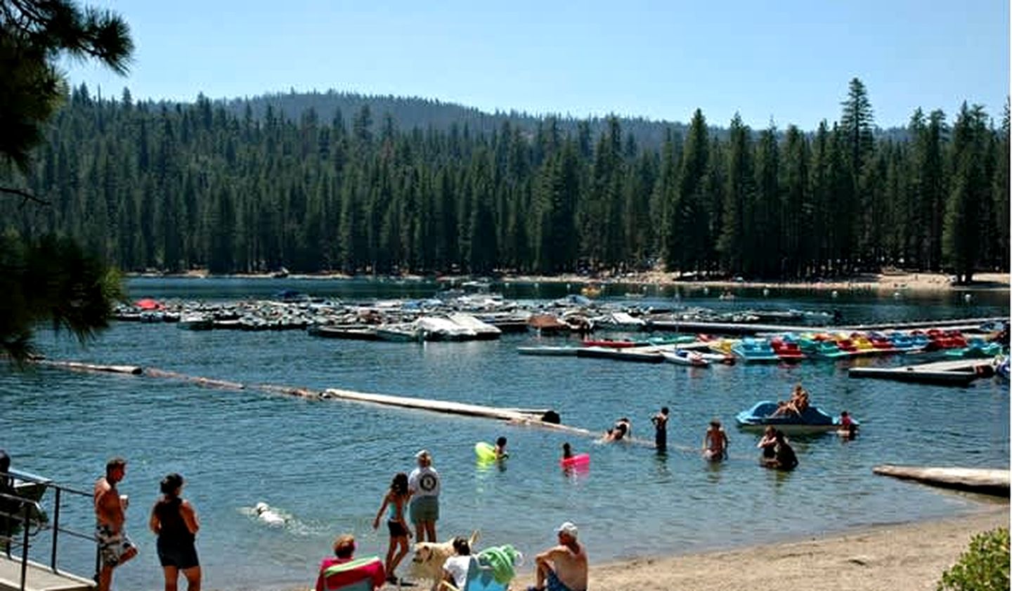 Peaceful Mountain Cabin with Private Lake and Game Room Near Long Barn, California