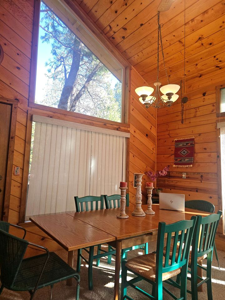 Peaceful Mountain Cabin with Private Lake and Game Room Near Long Barn, California