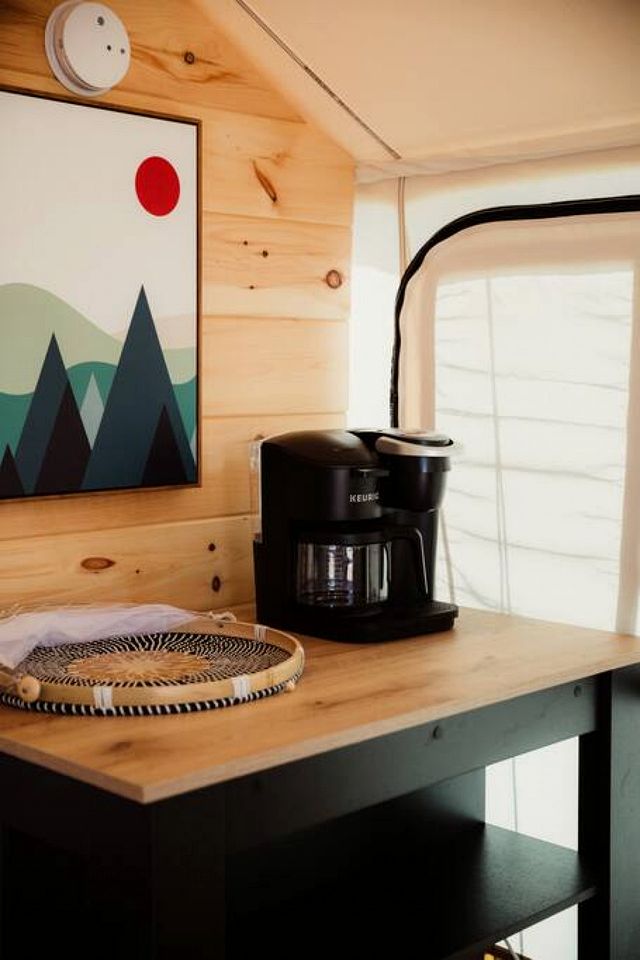 Fully Furnished Safari Tent with Sauna and Hiking Trails in Kentucky